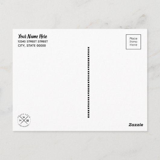 Haben Yarn wird Rainbow Crafts Maker Postkarte (Rückseite)