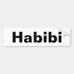 "Habibi" ح ب ي ي ein Wort Minimalismus ب Autoaufkleber