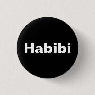 "Habibi" ح ب ي ي ein Wort Minimalismus ب Button