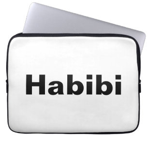 "Habibi" ح ب ي ي ein Wort Minimalismus ب Laptopschutzhülle