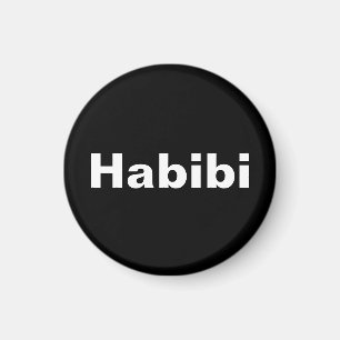 "Habibi" ح ب ي ي ein Wort Minimalismus ب Magnet