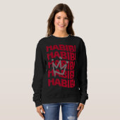 Habibi arabisch 1 sweatshirt (Vorne ganz)
