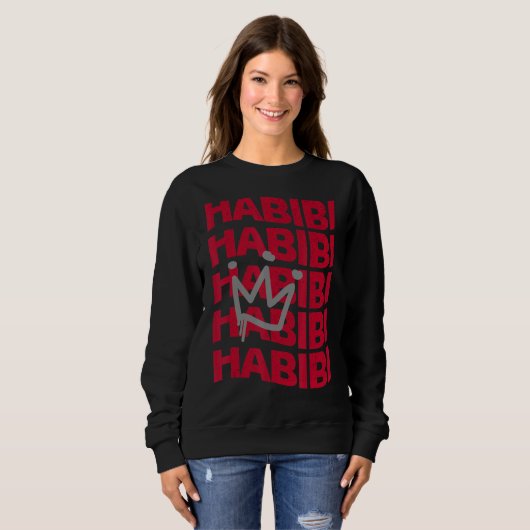 Habibi arabisch 1 sweatshirt (Vorne ganz)