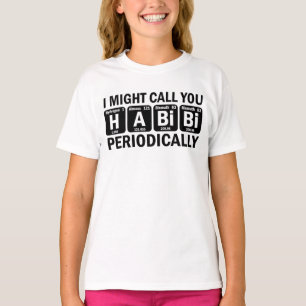 Habibi Arabisch Libanesisches Wort Meine Liebe Per T-Shirt