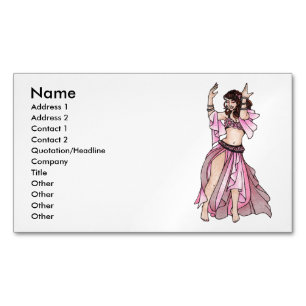 Habibi Belly Dancer Business Cards Magnetische Visitenkarte