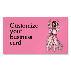 Habibi Belly Dancer Business Cards Magnetische Visitenkarte