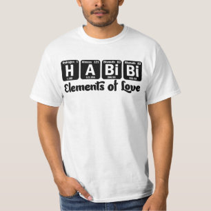 Habibi-Elemente der Liebe Periodische Tabelle Arab T-Shirt