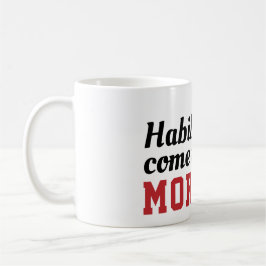 Habibi kommt aus Marokko Flag Red Green Star Kaffeetasse