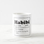 Habibi Wörterbuch-Definitions-Tasse Kaffeetasse (Mittel)