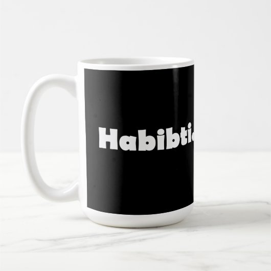 Habibti-Textentwurf Kaffeetasse (Links)