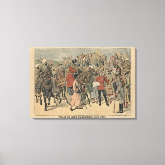 Habibullah Kahn Emir von Afghanistan Leinwanddruck (Vorderseite)