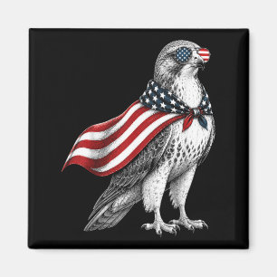 Habicht 4. Juli US-amerikanische Flagge Patriotisc Magnet