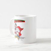 Habicht Cartoon Kaffeetasse (Vorderseite Links)