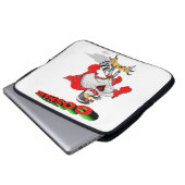 Habicht Cartoon Laptopschutzhülle (Vorne Knopf)