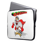 Habicht Cartoon Laptopschutzhülle (Vorderseite Links)