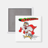 Habicht Cartoon Magnet (Vorderseite/Rückseite)