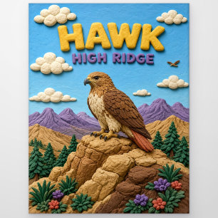 Habicht, High Ridge Clay Art Postkarte
