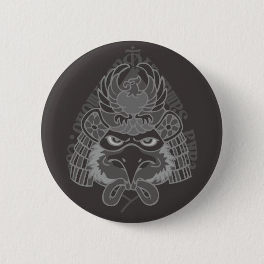 Habicht Samurai Button (Vorderseite)