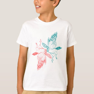 Habicht Yin und Yang Vogel Yin Yang T-Shirt