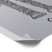 Habilis-Skizze "slimsquatch" Poster (Ecke)