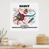 Habit eine Form neurologischer Implementation Neur Poster (Küche)