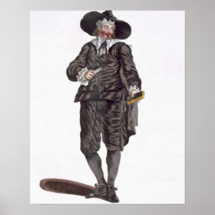 Habit of a Oliverian, 1650 (Gravieren) Poster