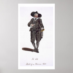 Habit of a Oliverian, 1650 (Gravieren) Poster