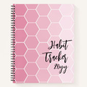 Habit Tracker Blush Pink Notizblock (Vorderseite)