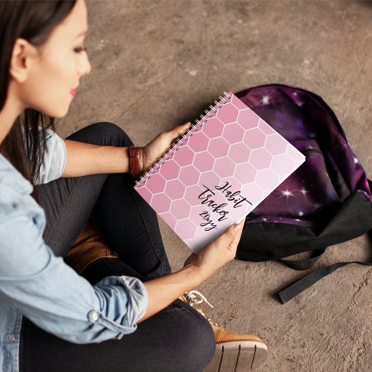Habit Tracker Blush Pink Notizblock