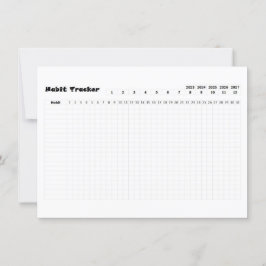 Habit-Tracker-Karte Dankeskarte