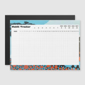 Habit Tracker Monterey Cypress Magnetkarte (Vorne/Hinten)