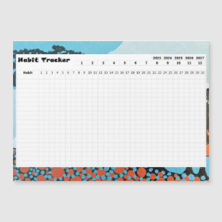 Habit Tracker Monterey Cypress Magnetkarte
