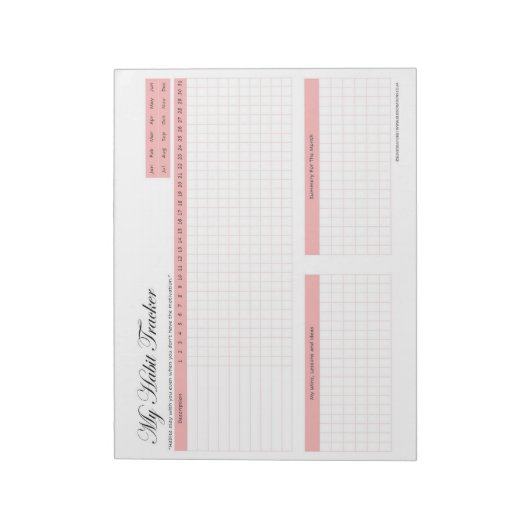 Habit Tracker Notizblock (Rotiert)