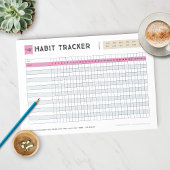 Habit Tracker Notizblock