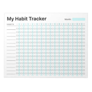 Habit Tracker Notizblock