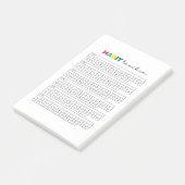 Habit Tracker Planner Journal Post-it Klebezettel (angewinkelt)