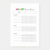 Habit Tracker Planner Journal Post-it Klebezettel (Vorderseite)