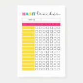 Habit Tracker Planner Journal-Seite Post-it Klebezettel (Vorderseite)
