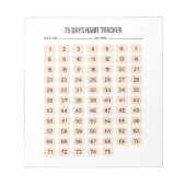 Habit Tracker Planner Notepad Notizblock (Vorderseite)