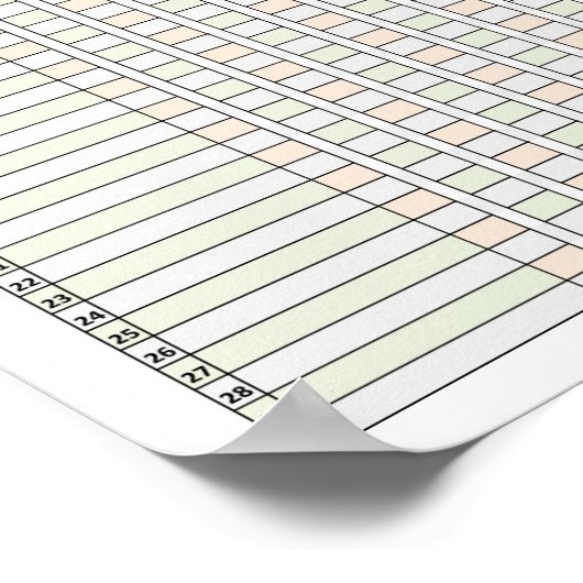 Habit Tracker Poster (Ecke)