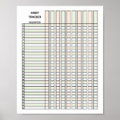 Habit Tracker Poster (Vorne)