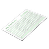 Habit Tracker Voll anpassbarer Notepad Notizblock (angewinkelt)
