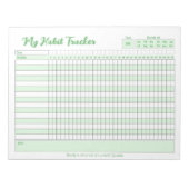 Habit Tracker Voll anpassbarer Notepad Notizblock (Vorderseite)