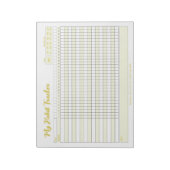 Habit Tracker Voll anpassbarer Notepad Notizblock (Rotiert)