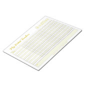 Habit Tracker Voll anpassbarer Notepad Notizblock (angewinkelt)