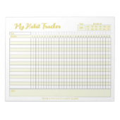 Habit Tracker Voll anpassbarer Notepad Notizblock (Vorderseite)