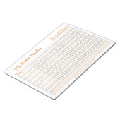 Habit Tracker Voll anpassbarer Notepad Notizblock (angewinkelt)