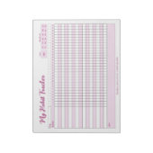 Habit Tracker Voll anpassbarer Notepad Notizblock (Rotiert)