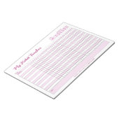 Habit Tracker Voll anpassbarer Notepad Notizblock (angewinkelt)
