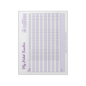 Habit Tracker Voll anpassbarer Notepad Notizblock (Rotiert)